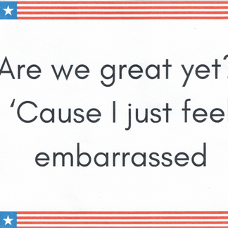 Are we Great Yet? Postcard