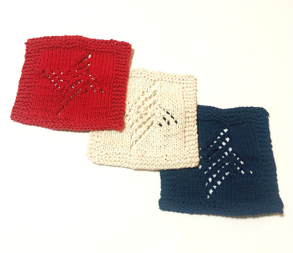 Americana Cotton Dishcloths - Set of 3