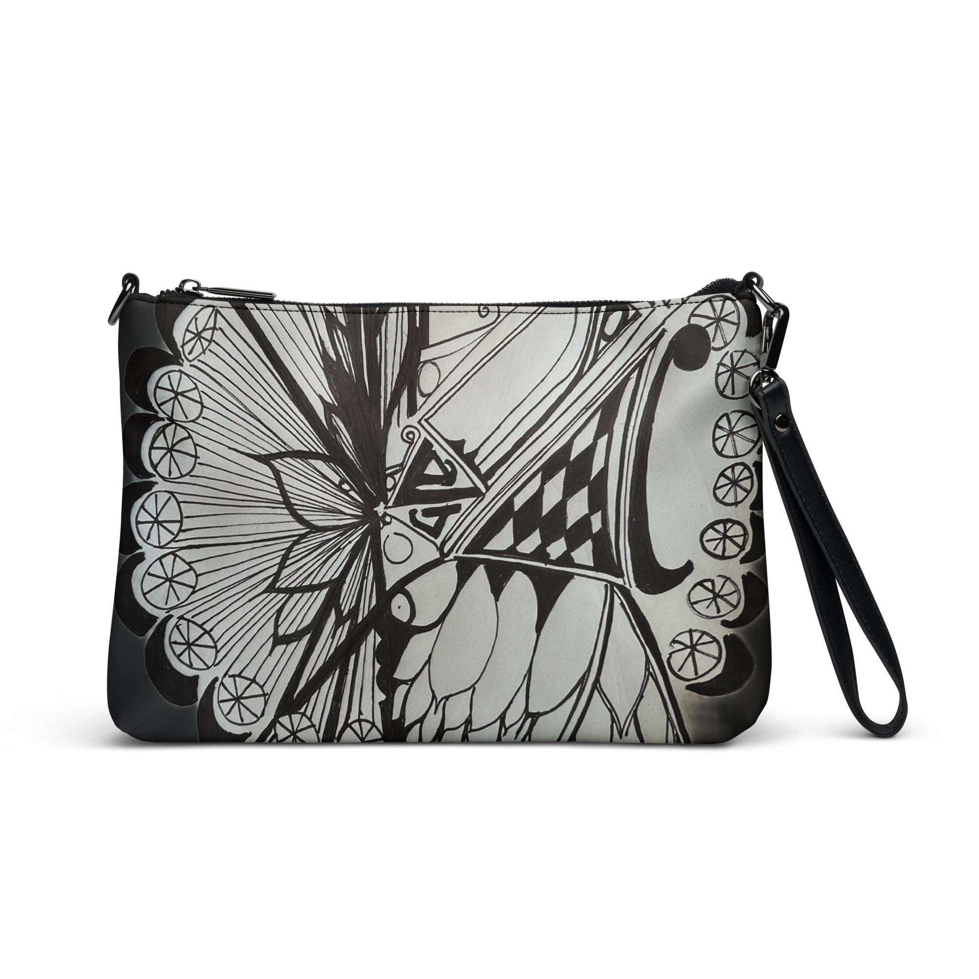 All-Over Print Crossbody Bag - Royal
