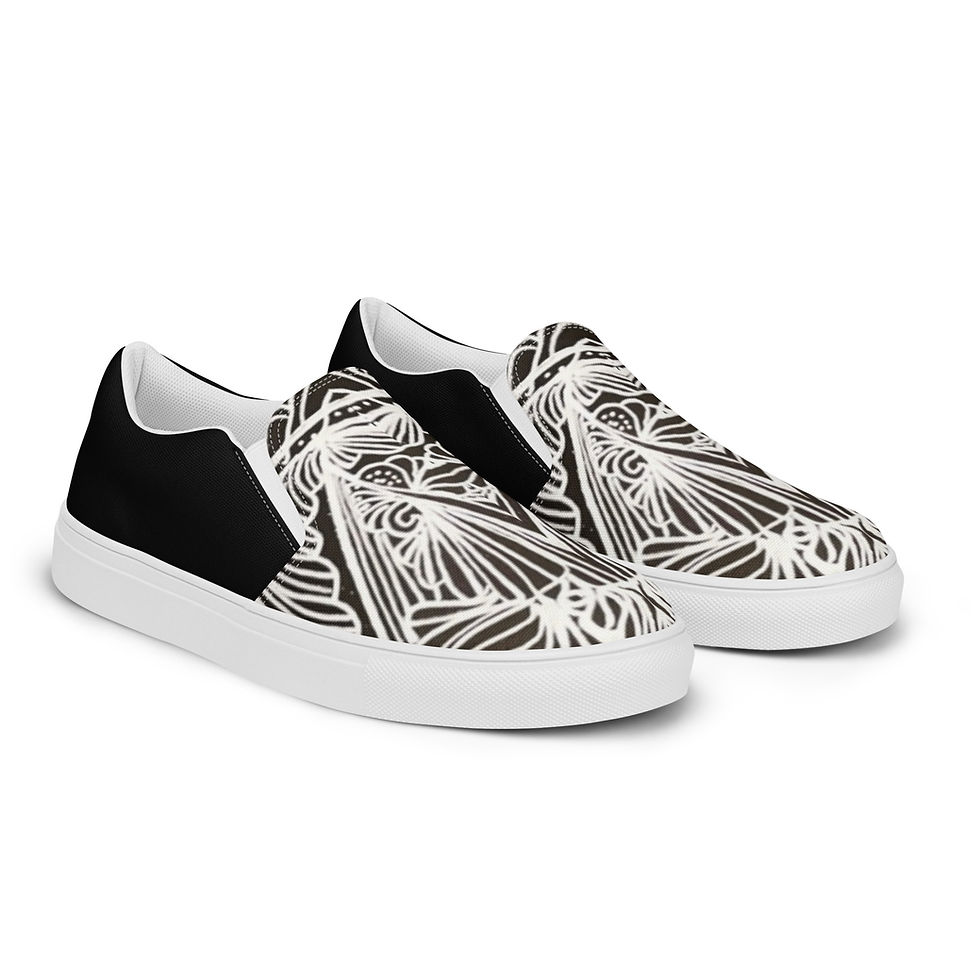 Thumbnail: Women’s slip-on canvas shoes - Kingly Priest (Black)