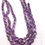 Miniatura: Natural Amethyst Checker Cut Oval Beads Gemstone Necklace