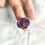 Miniatura: 44.70 carats Amethyst Flower Carved Top Quality Ring Natural Gemstone