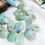 섬네일: Peruvian Opal Faceted Almond Shape 1 Strand Natural Gemstones