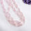 Miniature : Rose Quartz Faceted Drops 1 Strand Natural Gemstone Beads