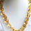 섬네일: Citrine Quartz Fine Quality Tumbled Gemstone Necklace