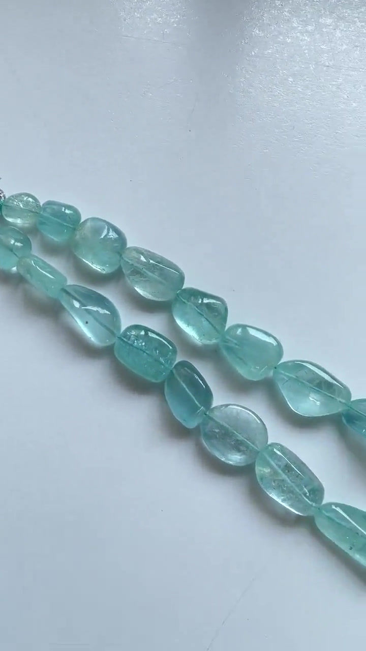 섬네일: Aquamarine Plain Tumbled 539.65 Carats 9x16x25 Aquamarine Tumble, Top Quality