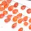 Thumbnail: Carnelian Faceted Pear Beads 8 Inches Natural Gemstone Beads