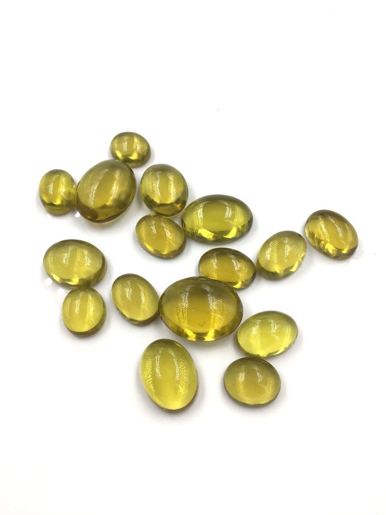 Miniatura: Natural Honey Quartz Plain Oval Loose Gemstone For Jewelry