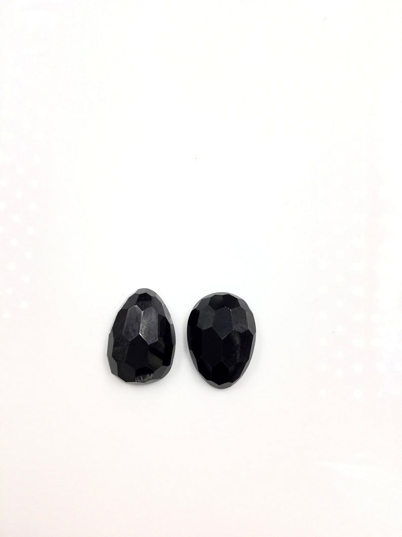 Thumbnail: Natural Fancy Black Spinel Cabochon Loose Gemstone For Jewelry