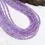 섬네일: Amethyst Smooth Rondelle Beads I 3mm to 4mm Natural Amethyst Plain Beads