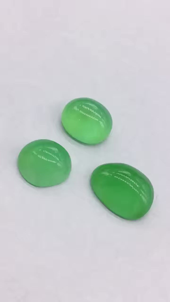 Miniatura: Chrysoprase Tumble natural Gemstone For Jewelry Making beading Tumbled gems