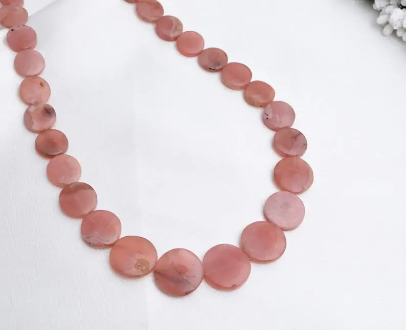 Miniaturbild: Rhodochrosite Quartz Plain Round Beads l 16 Inches Natural Gemstone Beads