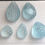 Miniatura: Blue Topaz Carved Pear 5 Pieces Natural Gemstone