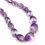 섬네일: Natural Amethyst Smooth Ovals Beads Gemstone Necklace