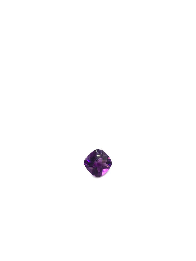 Miniatura: Amethyst Cushion Cut Stone Natural Loose Gemstone