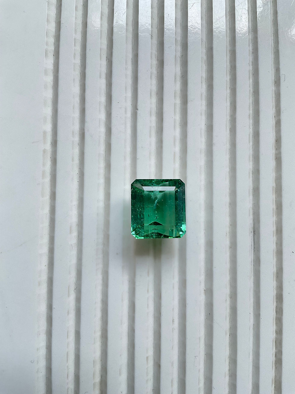 Thumbnail: 17.71 carat bluish green Tourmaline octagon Faceted cutstone Top Quality Natural