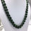 Miniatura: Natural Emerald Necklace Deep Green Brazilian Emeralds Tumble Beads 2 Strand