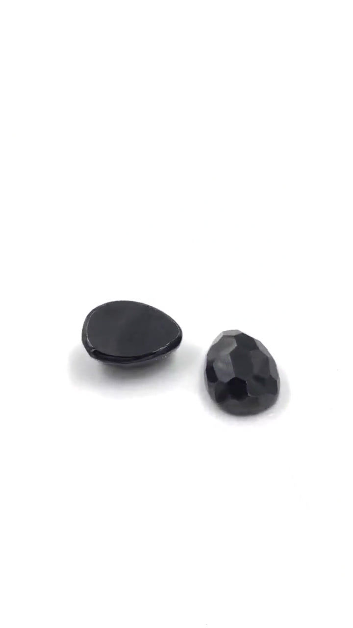 Thumbnail: Natural Fancy Black Spinel Cabochon Loose Gemstone For Jewelry