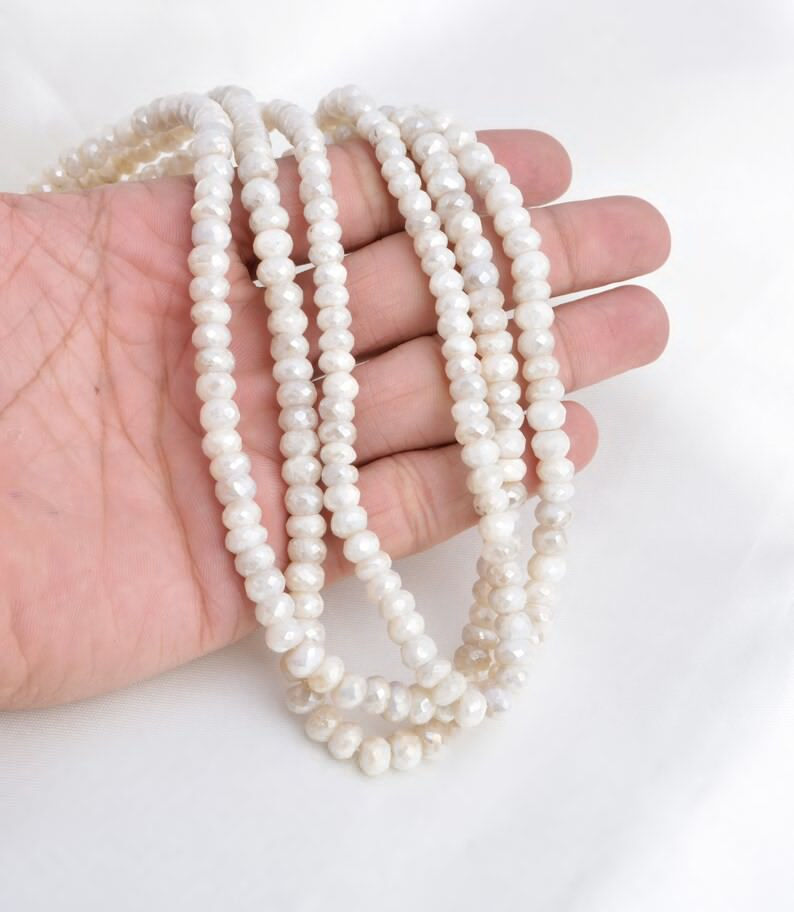 Miniatura: Sillimanite Faceted 6mm To 7mm Ball Beads Gemstone For Jewelry