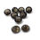 縮圖：Natural Smoky Faceted Quartz Fancy Round Loose Gemstone