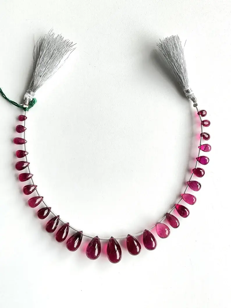 サムネイル： 79.94 Carats Rubellite Drops Layout Top Quality Tourmaline Natural Gemstones