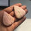 섬네일: Pink Opal Carved Leaf Pair Natural Loose Gemstone