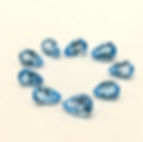 Thumbnail: Blue Topaz Pear Cut Shape Natural Gemstone Topaz Jewellery Making, Ring Set,