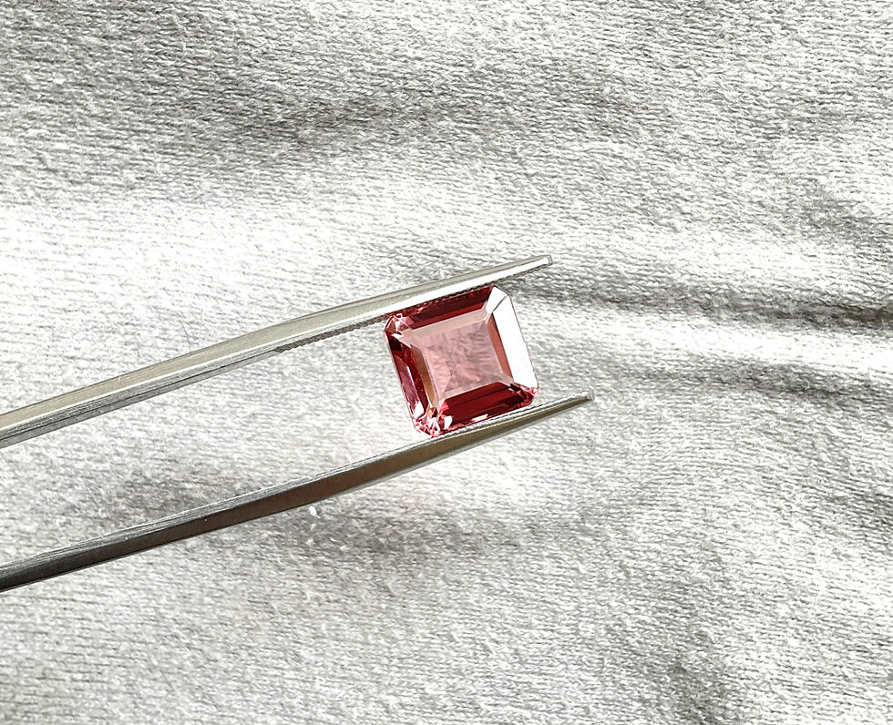 섬네일: 3.60 Carats Pink Tourmaline Octagon Faceted cut stone Top Quality Natural gem