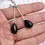 Thumbnail: Natural Black Spinel Smooth Drops Beads l 2 Pieces Black Spinel Teardrop Beads