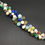 サムネイル： Multiple Mixed Gems Faceted Drops 8 Inches Gemstone Jewelry Beads