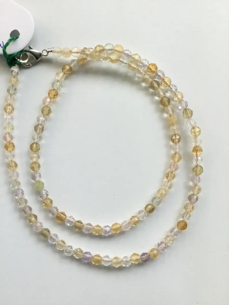 Miniatura: Mixed Gems Faceted Beads Gemstone Necklace
