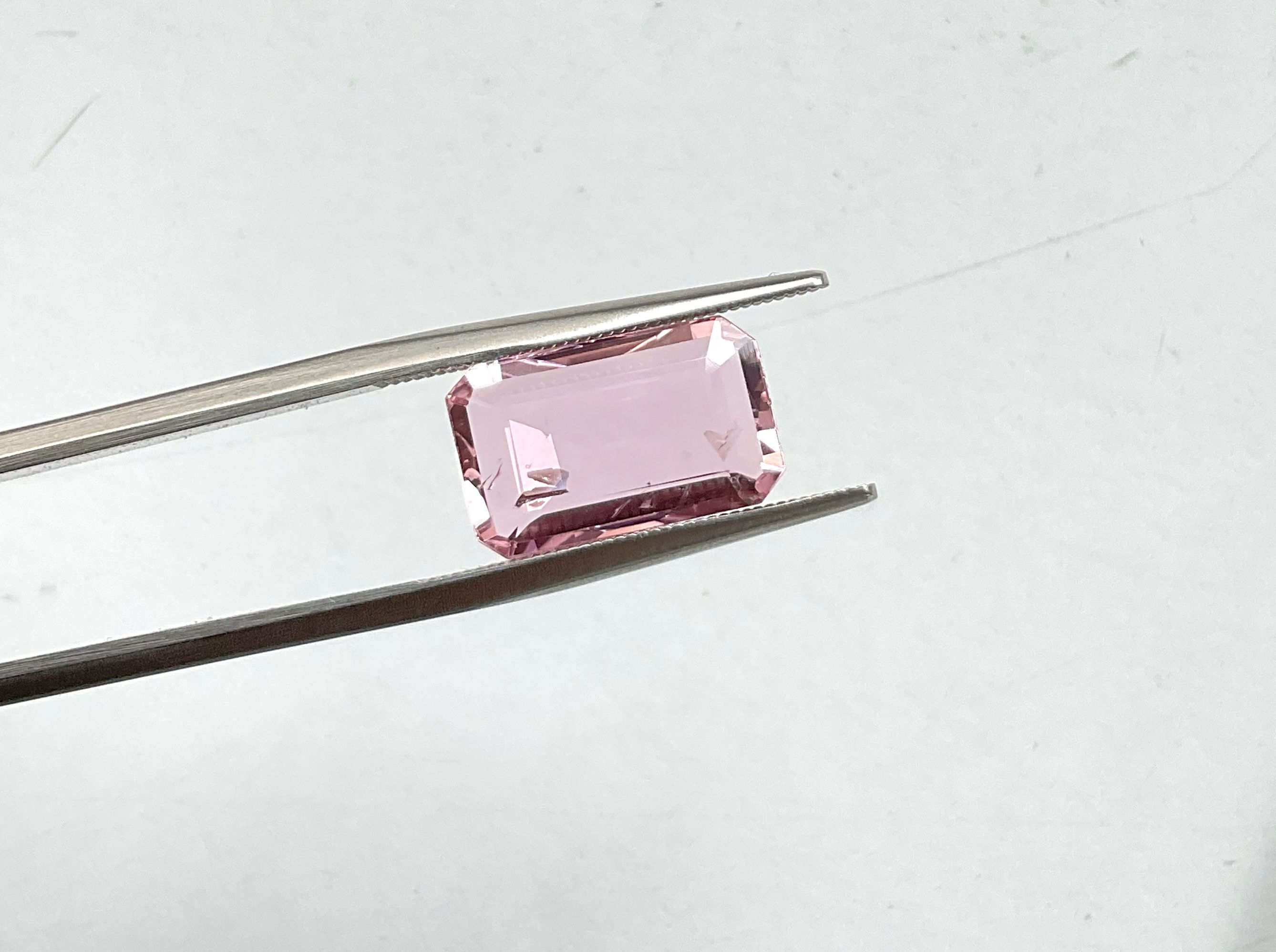 5.56 Carats Pink Tourmaline Faceted Octagon cut stone Fine Jewelry Natural Gems