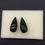 Миниатюра: Obsidian 2 Pieces ( 1 Pair Set 1 Quantity ) Plain Drops Side Drilled Good