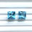 Miniatura: Blue Topaz Cut Square Shape Top quality Topaz Natural Blue