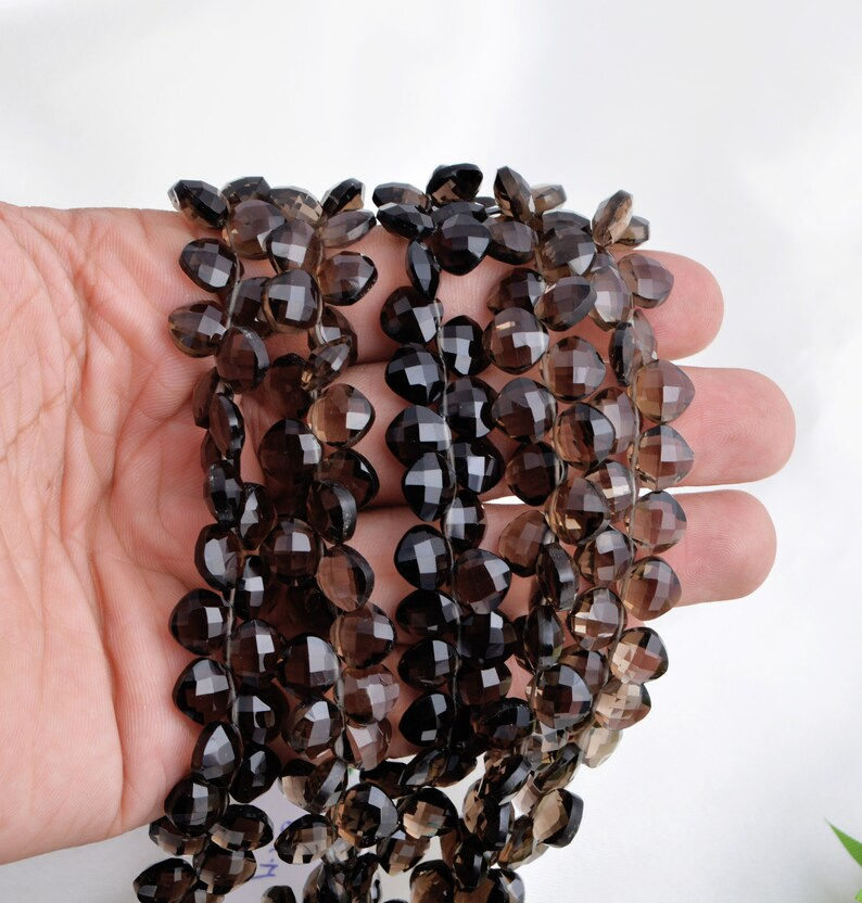 Miniatura: Clearance Deal Smoky Quartz Checker Cushion 5 strands Gemstone