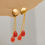 Miniatura: Carnelian Drops Earrings