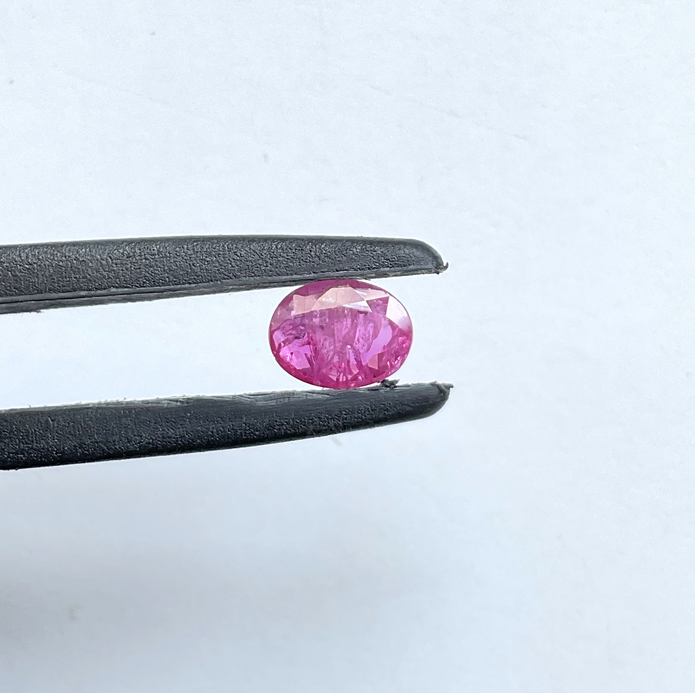 Certified 1.71 Carats Mozambique Ruby Oval Faceted Cut stone No Heat Natural Gem
