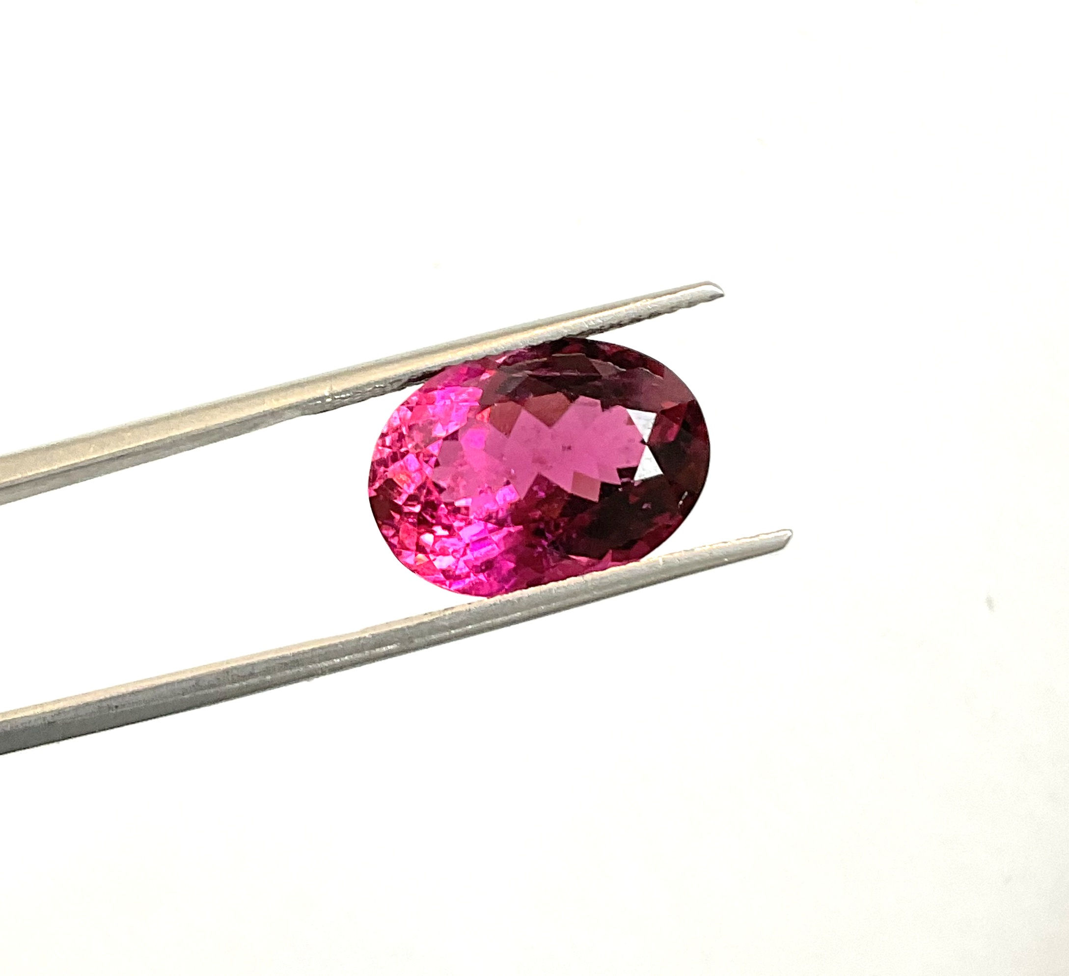 7.38 Carats Rubellite Tourmaline Oval Cut Stone For Jewelry Natural Gemstone