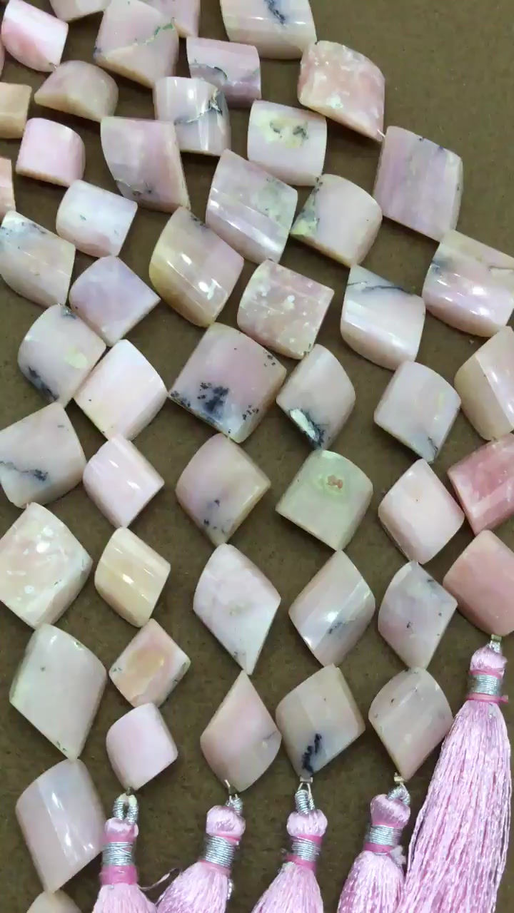 Miniature : Closeout Sale price Pink Opal Fancy 6 strands full hank wholesale closeout deal