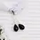 Thumbnail: Black Spinel Plain Drops Beads l 2 Pieces Natural Black Spinel Teardrop Beads