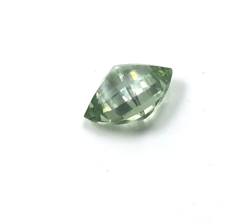 Miniatura: Green Amethyst Faceted Fancy Cushion Loose Gemstone Natural