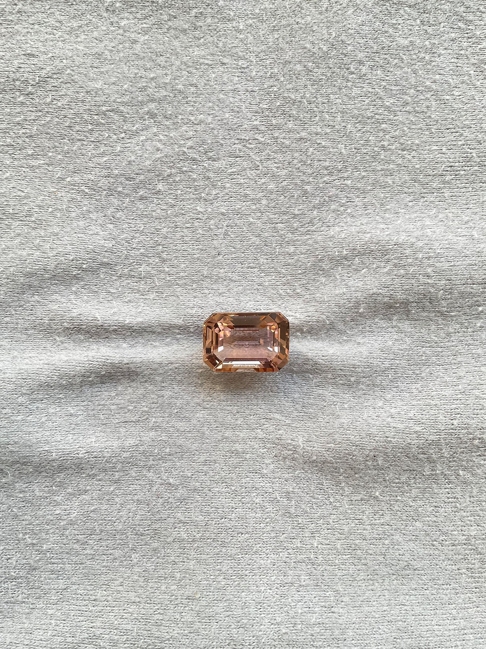섬네일: 8.32 Carats Peach Tourmaline Octagon Faceted Top Quality Cut stone Natural Gem