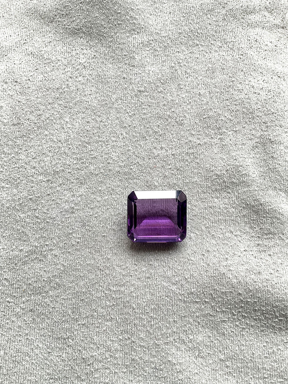 Miniatura: 28.12 Carat Amethyst Top Quality Faceted Octagon Cut stone Gemstone For Jewelry