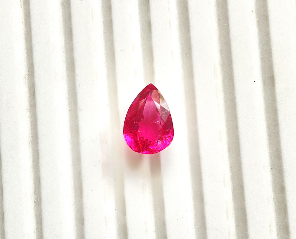 Miniaturbild: 4.02 Carat Hot Pink Rubellite Tourmaline pear cut stone fine jewelry Natural Gem