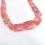 Thumbnail: Peru Rhodochrosite Faceted Chiclets 1 Strand Natural Gemstone