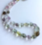 Miniatura: Mixed Gems Faceted Oval Beads Gemstone Necklace
