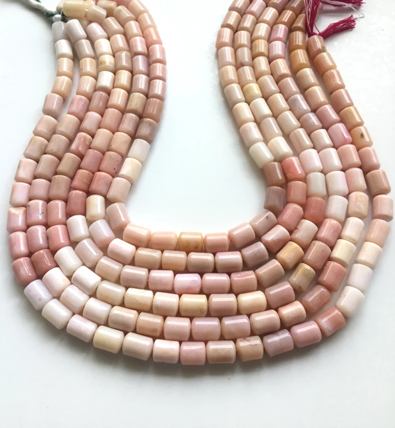Thumbnail: Pink Opal Fancy Beads 1 Strand Natural Gemstone For Jewelry