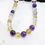 섬네일: Mixed Gemstones Concave Cut Ball Beads Gemstone Necklace, Multi Gemstone Beads