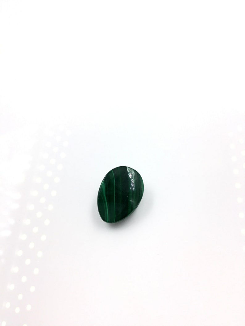 الصورة المصغرة: Natural Fancy Malachite Cabochon Loose Gemstone For Jewelry