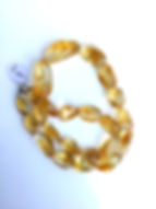 Thumbnail: Citrine Smooth Tumbles Natural Gemstone Necklace